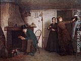 Eastman Johnson The New Bonnet painting